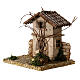 Maisonnette rustique de campagne 15x15x15 cm crèche 6 cm s2