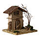 Maisonnette rustique de campagne 15x15x15 cm crèche 6 cm s4