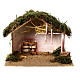 Stable with hayloft 20x25x15 cm for 8 cm Nativity Scene s1