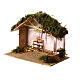 Stable with hayloft 20x25x15 cm for 8 cm Nativity Scene s2