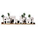 Set of 5 white Arabic houses 10x10x5 cm for 10-12 cm Nativity Scene s1