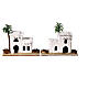 Set of 5 white Arabic houses 10x10x5 cm for 10-12 cm Nativity Scene s3