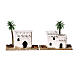 Set of 5 white Arabic houses 10x10x5 cm for 10-12 cm Nativity Scene s4
