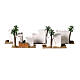 Set of 5 white Arabic houses 10x10x5 cm for 10-12 cm Nativity Scene s7