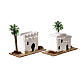 Set of 5 white Arab houses 10x10x5 cm, nativity scene 10 -12 cm s6