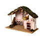 Nativity stable with hayloft 28x36x18 cm for 12 cm Nativity Scene s2