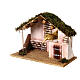 Nativity Stable with moss 30x35x20 cm nativity 12 cm s2