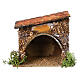 Stable for 4 cm Moranduzzo Nativity Scene, wood and cork, 10x10x10 cm s1