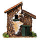 House figure with window 4 cm Moranduzzo nativity cardboard 15x10x10 cm s1