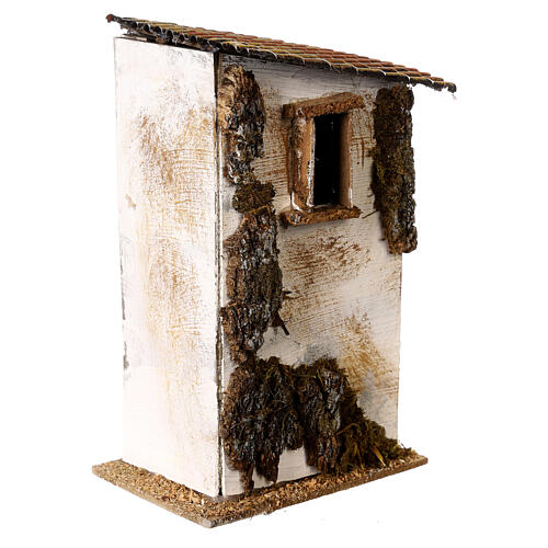 Casa alta 20x10x10 cm presepe 4 cm Moranduzzo cartone 3