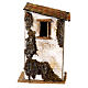 Miniature house 20x10x10 cm, nativity scene 4 cm Moranduzzo cardboard s1