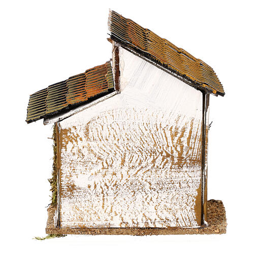 Haus mit Fenster Moranduzzo Karton 15x10 cm Krippe, 4 cm 4