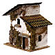 Maison avec fenêtre Moranduzzo carton 15x10x10 cm crèche 4 cm s2