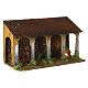 Porch with fire 20x35x15 cm Moranduzzo cardboard nativity scene 10 cm s3