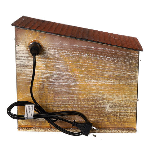 Capanna Natività Moranduzzo 25x30x20 cm con luce figure 10 cm 5