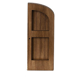 Arched door for nativity scene 10 cm in wood Moranduzzo nativity