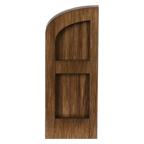 Arched door for nativity scene 10 cm in wood Moranduzzo nativity 3