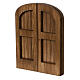 Arched door for nativity scene 10 cm in wood Moranduzzo nativity s4