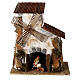 Animated windmill with miller 35x30x20 cm for 10 cm Moranduzzo Nativity Scene s1