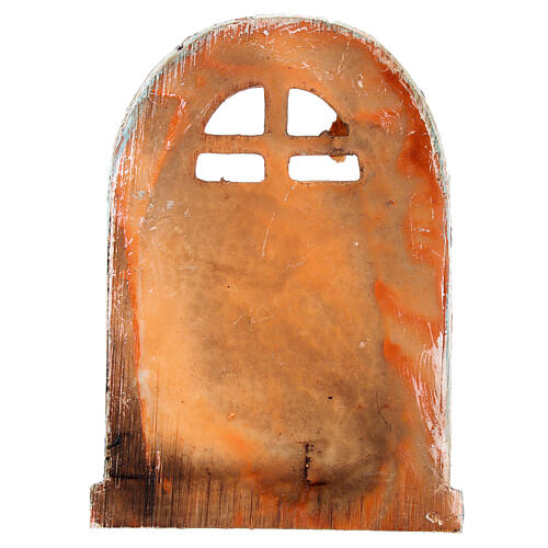 Arched door of 10x8 cm for 8 cm Nativity Scene, resin 3