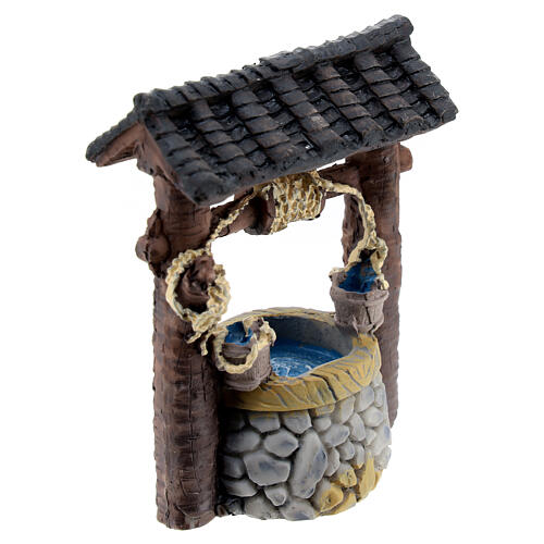 Studnia z żywicy, do szopki 6 cm, 10x5x5 cm 3