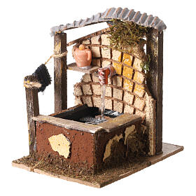 Fontanna do szopki z pompą, 15x10x15 cm