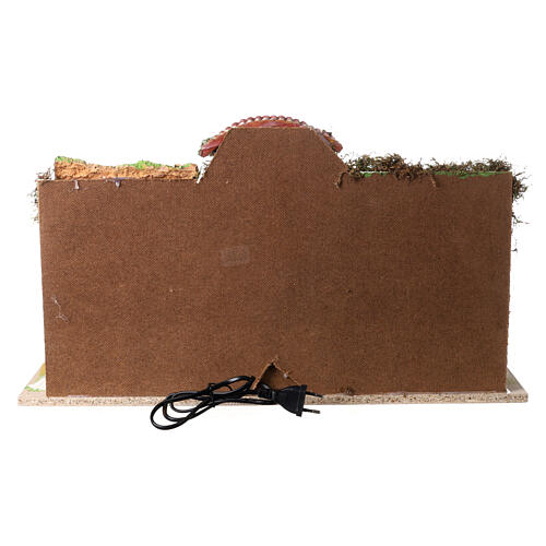 Otoczenie wioska gospodarstwo wiejskie, szopka 12 cm, 30x60x40 cm 5