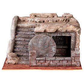 Sepulchre, 20x35x30 cm, setting for 9 cm Easter Creche