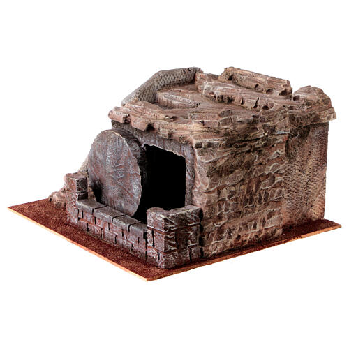 Sepulchre, 20x35x30 cm, setting for 9 cm Easter Creche 5