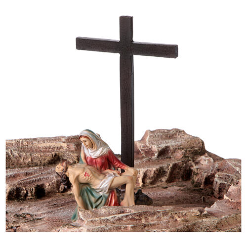 Sepulcher setting 20x35x30 cm Easter crib 9 cm 4