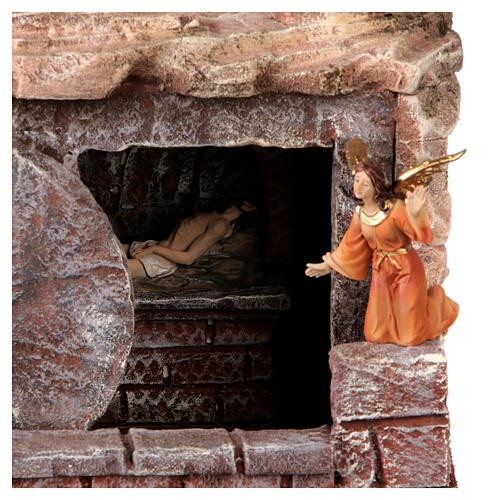 Sepulcher setting 20x35x30 cm Easter crib 9 cm 6