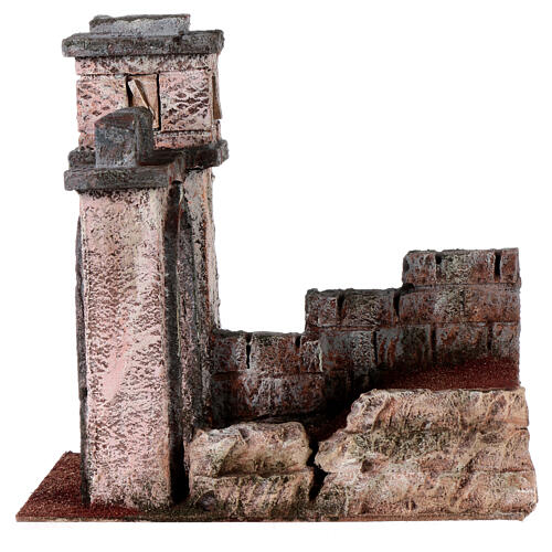 Way of the Cross road with arch, 25x25x15 cm, setting for 9 cm Easter Creche 5