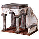 Décor crèche de Pâques 20x25x15 cm temple en ruine 9 cm s3