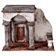 Cenário para presépio de Páscoa de 9 cm 20x25x15 cm templo em ruínas s1