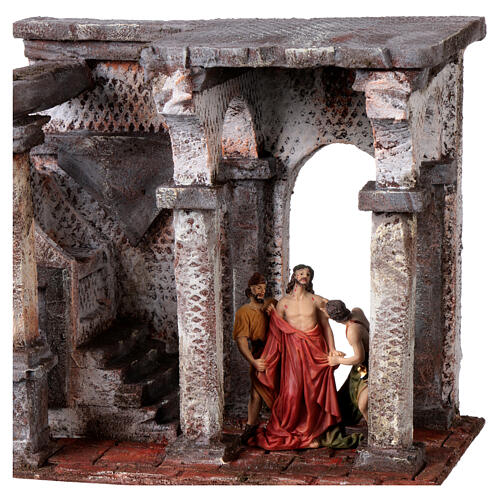 Temple with columns, 20x25x15 cm, setting for 9 cm Easter Creche 2