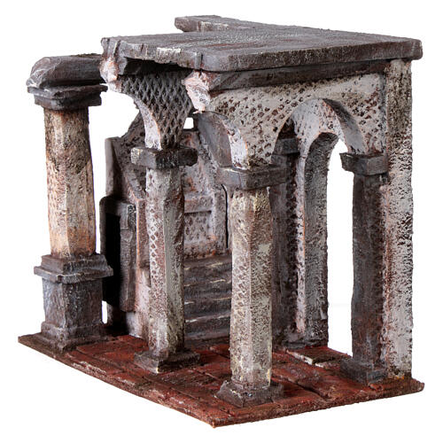 Temple with columns, 20x25x15 cm, setting for 9 cm Easter Creche 7