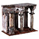 Ambientazione tempio colonne 20x25x15 cm presepe pasquale 9 cm s5