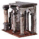 Ambientazione tempio colonne 20x25x15 cm presepe pasquale 9 cm s7