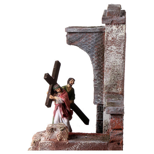 Way of the Cross, 25x25x15 cm, setting for 9 cm Easter Creche 4