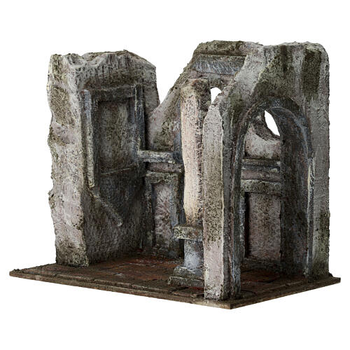 Cenário árabe flagelação 20x25x15 cm para presépio de Páscoa de 9 cm 2