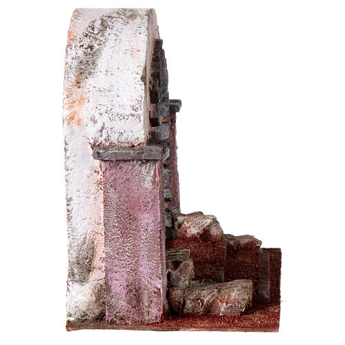Arch of the road, Way of the Cross, 20x25x15 cm, setting for 9 cm Easter Creche 7