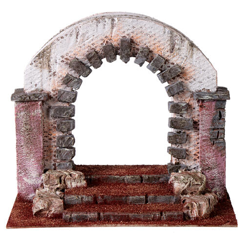 Arco strada Via Crucis 20x25x15 cm presepe pasquale 9 cm 1