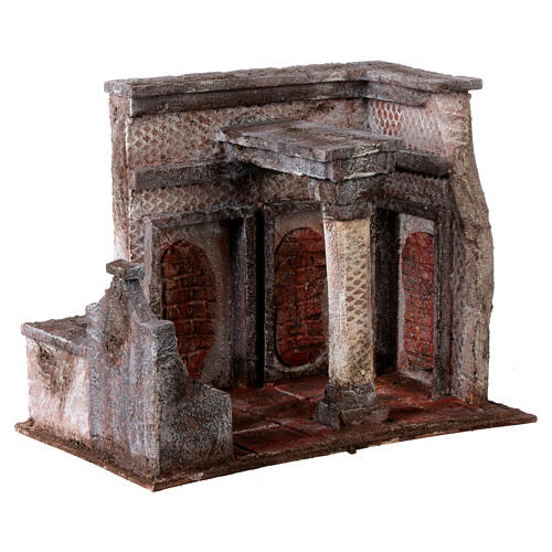Temple with column, 20x25x15 cm, setting for 9 cm Easter Creche 5
