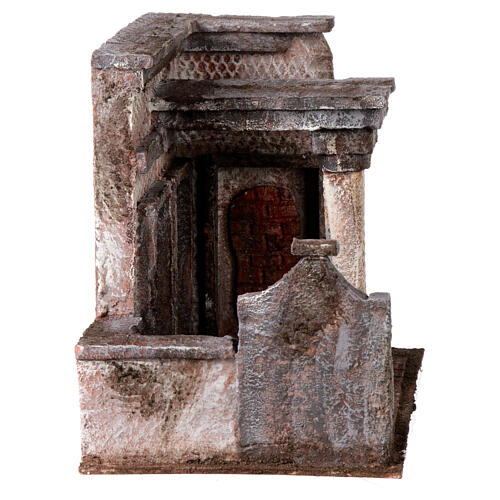 Ambientazione tempio con colonna 20x25x15 cm presepe pasquale 9 cm 7