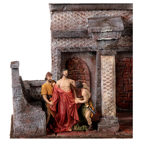 Temple figure with column 20x25x15 cm Easter nativity 9 cm 6