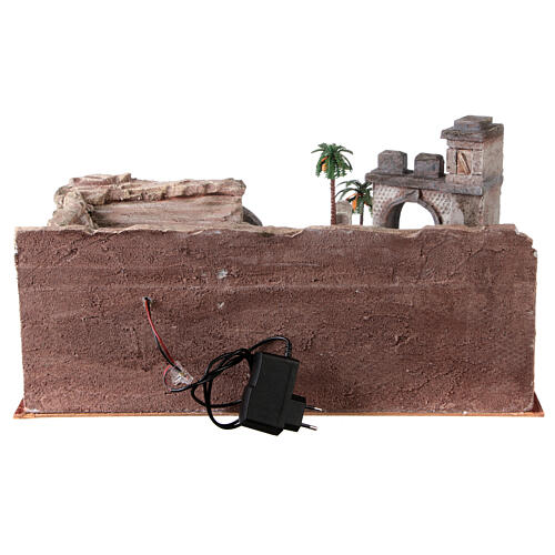 Easter nativity scene crucifixion tomb 20x55x40 cm for 9 cm 12