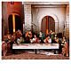 Setting for Easter Creche of 9 cm, miracles, foot-washing and Last Supper, 35x60x40 cm, MODULE 4 s2