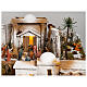 Setting for Easter Creche of 9 cm, garden of olive trees and death sentence, 35x60x40 cm, MODULE 4 s1