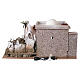 Setting for Easter Creche of 9 cm, garden of olive trees and death sentence, 35x60x40 cm, MODULE 4 s8