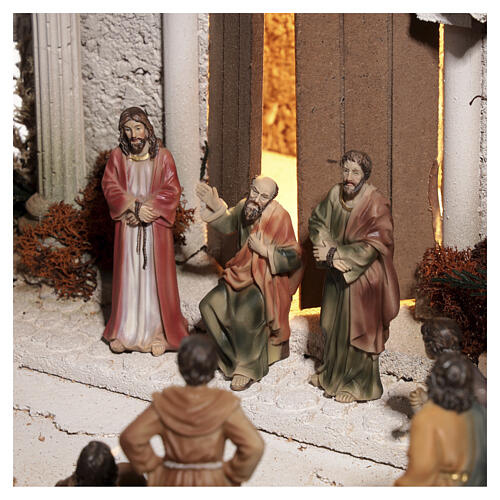 Easter nativity Death sentence scene vegetable garden olive trees 9 cm 35x60x40 cm MODULE 4 2